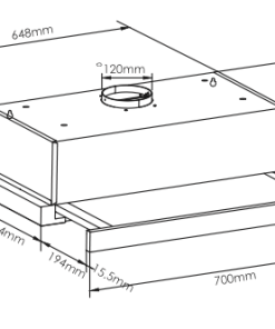 Máy hút mùi âm tủ Latino LT AT700 Touch